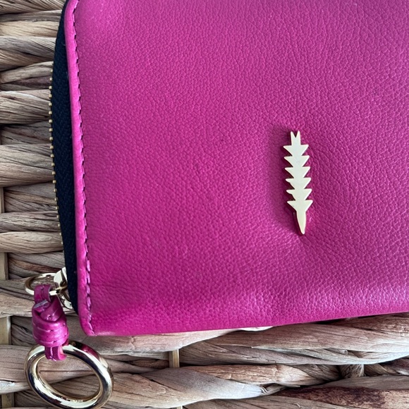 Thacker Ciara Compact Leather Zip Around Wallet - Picture 2 of 7